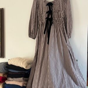 Damson Madder Gingham dress